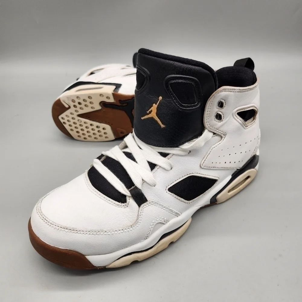 Jordan Flight Club 91 555333-121 White Basketball Shoes Size 7 Y 7M